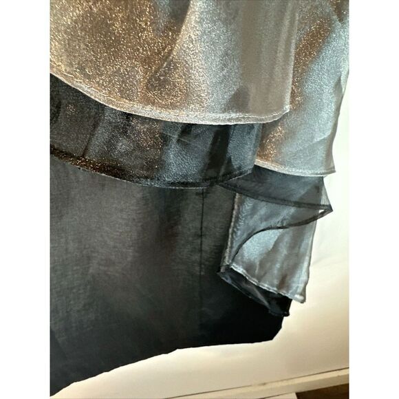 Jade Black And metallic Sequin Strapless Mini Cocktail Party Dress Woman’s 10 - Picture 10 of 14